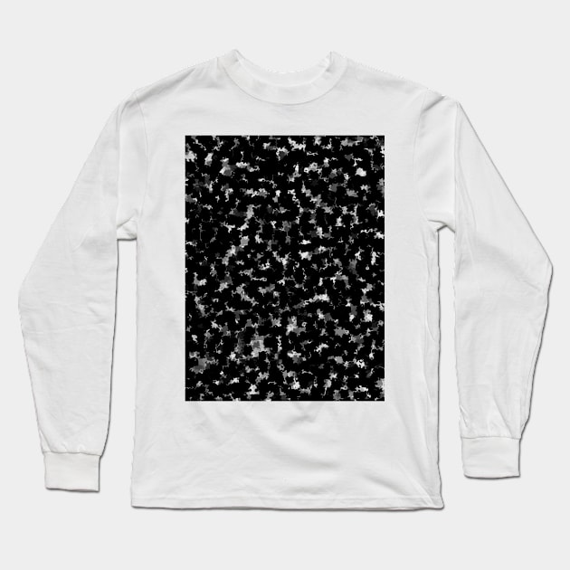 Black autumn leaves Long Sleeve T-Shirt by Chandan